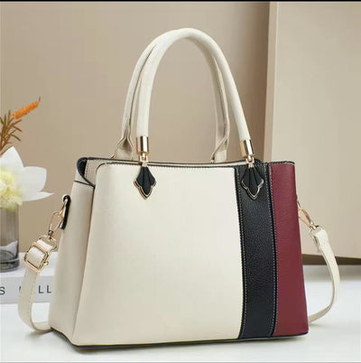 3 Portion Synthetic Leather Bag