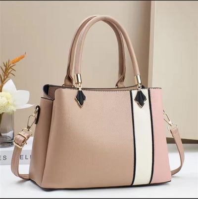 3 Portion Synthetic Leather Bag